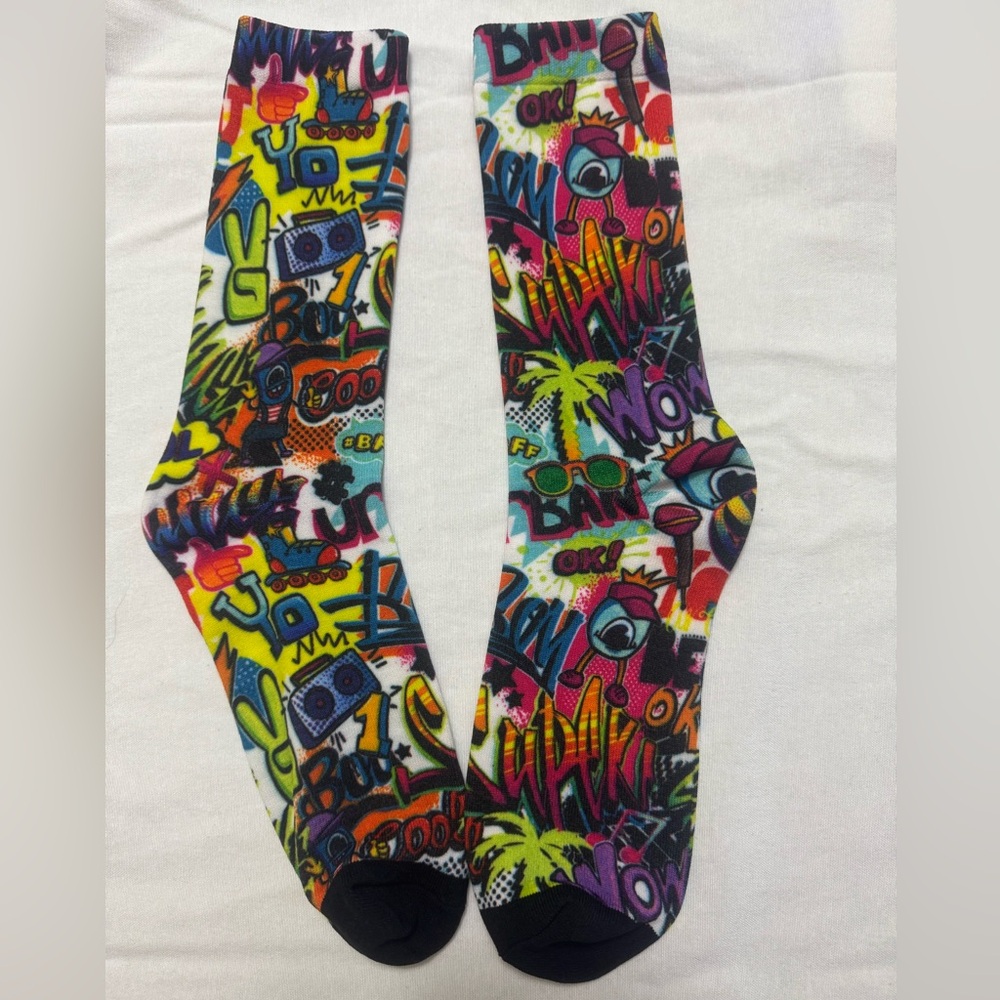 Graffiti Pattern Socks